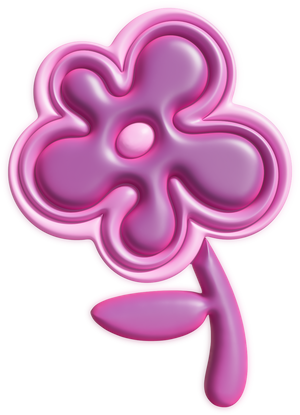 Matte 3D Flower